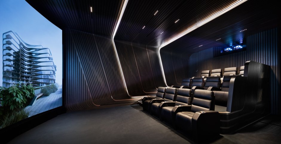 The interior of the cinema