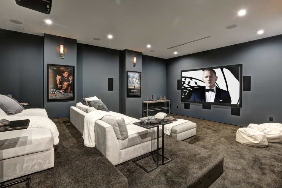 Modern home theater in club style
