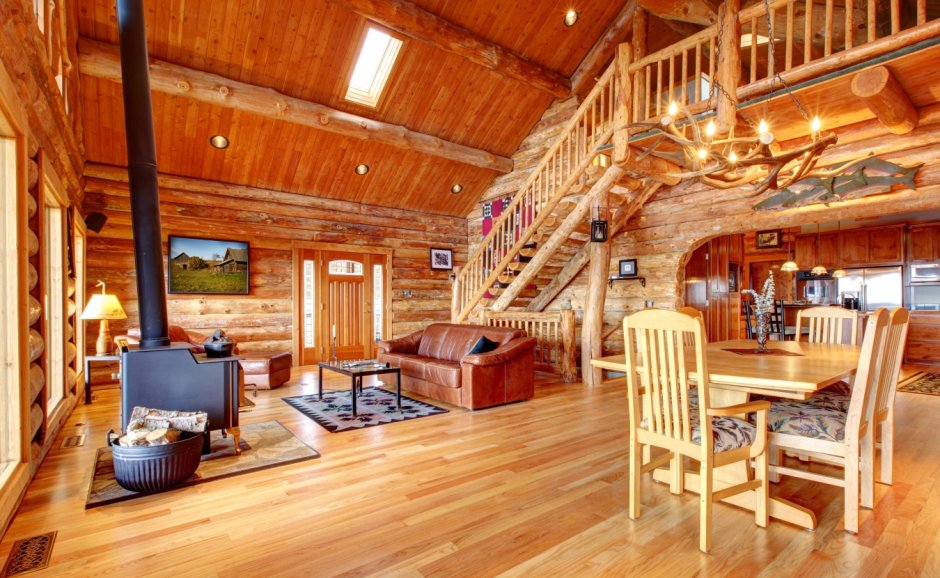 Log house elite interior
