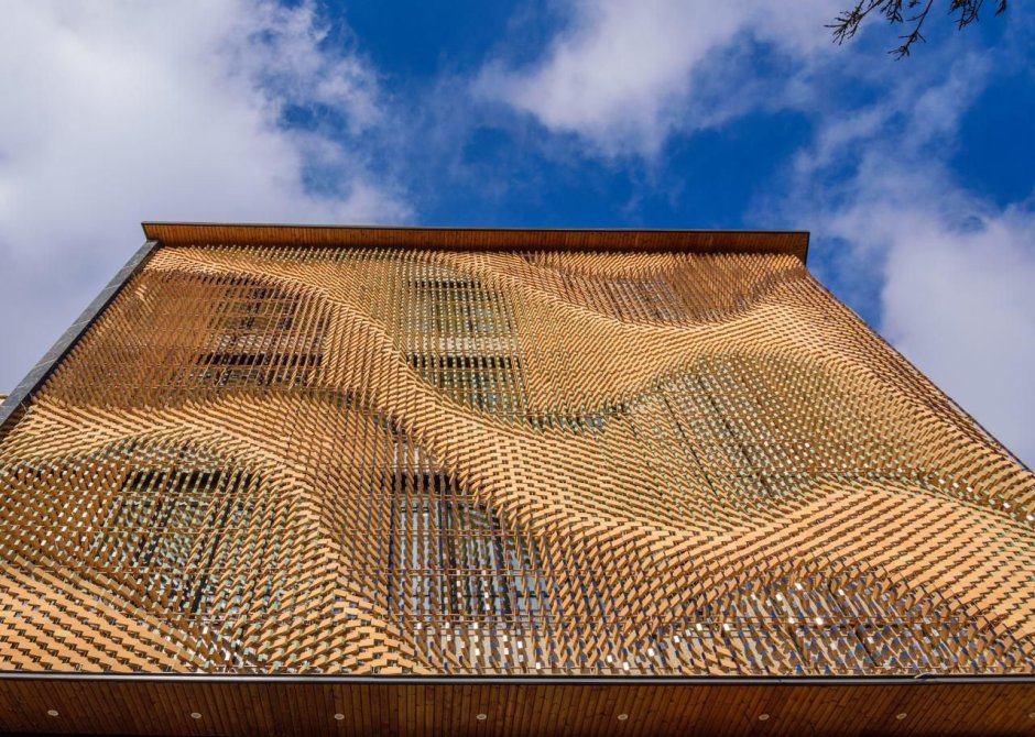 Fiberglass facade