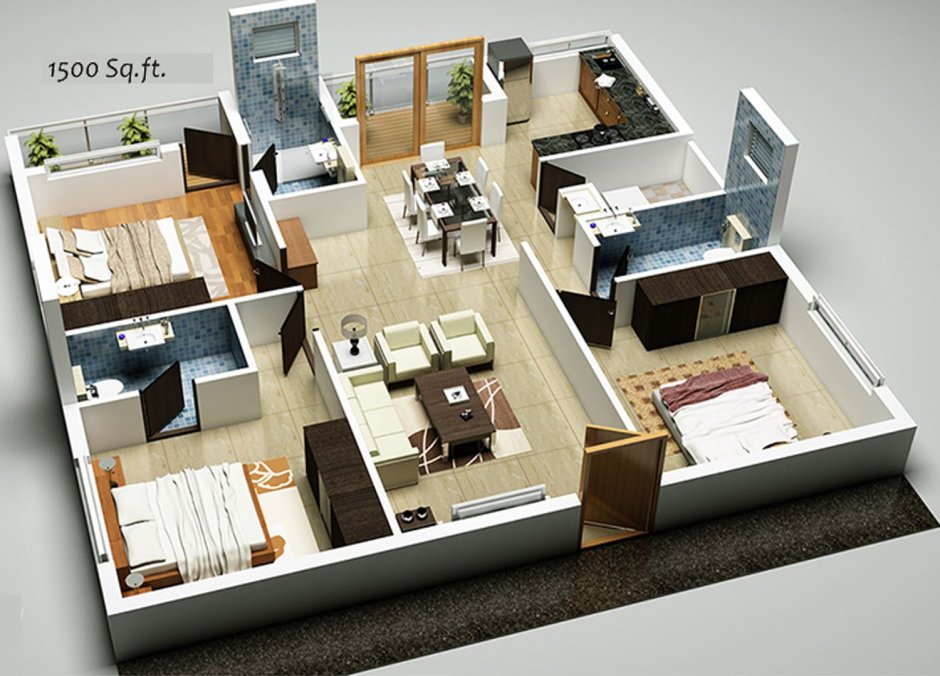 Le Tun Home Design House layouts