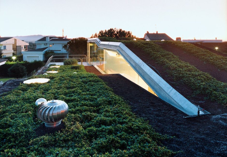 White House with Green Roof