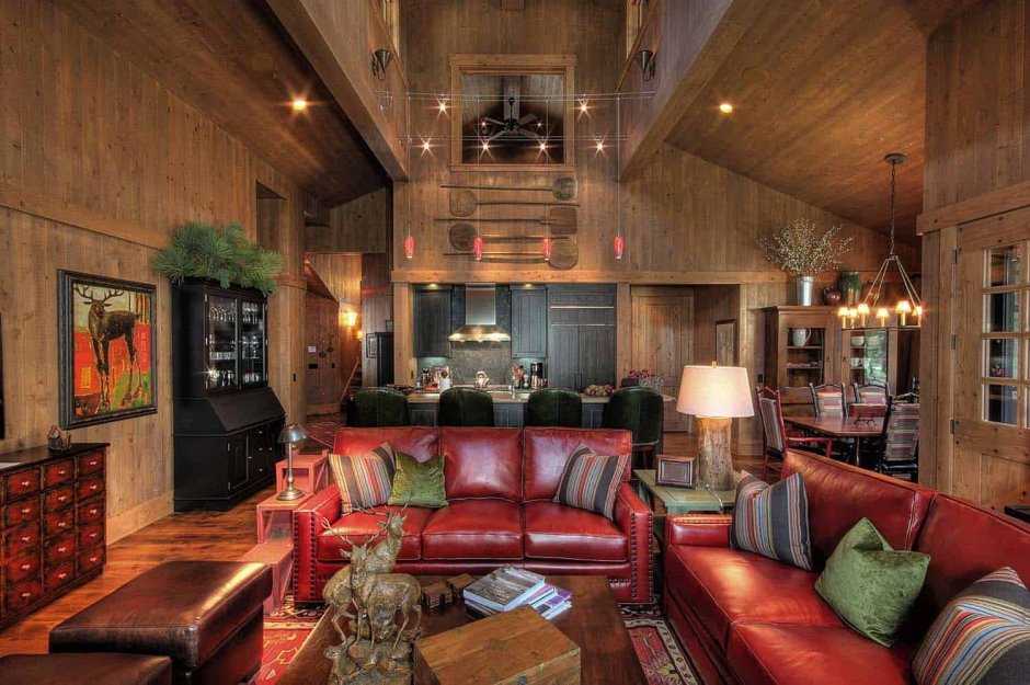 Wooden House Living Room