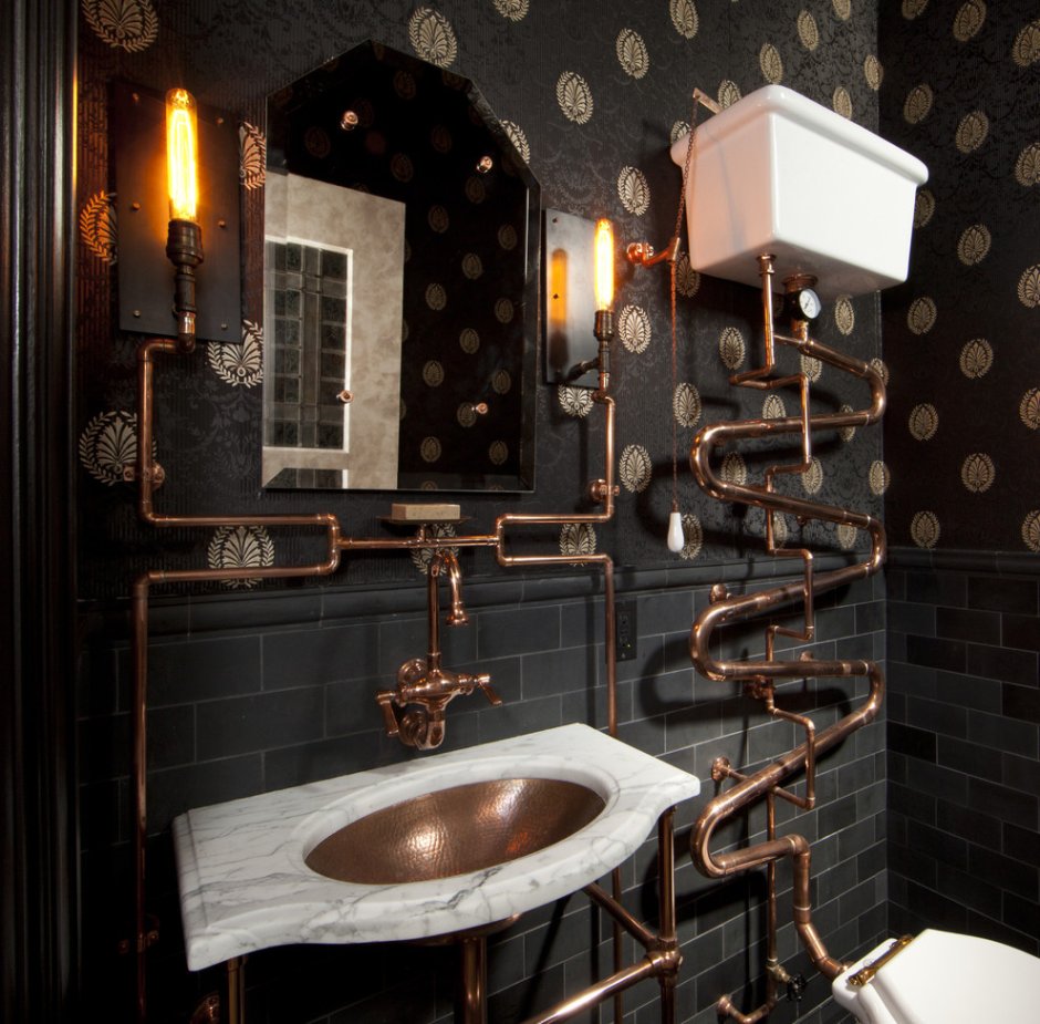 Steampunk style in the interior