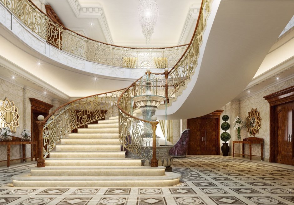 Hotel Metropol marble staircase