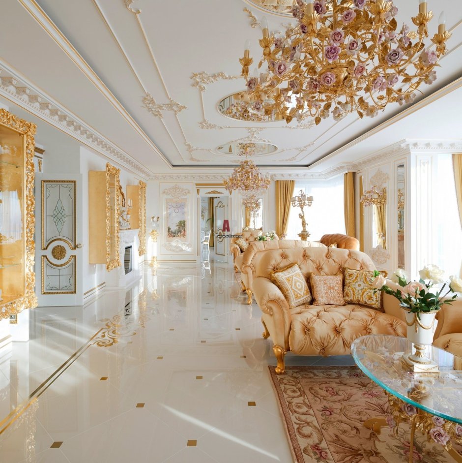 Living room in the palace style