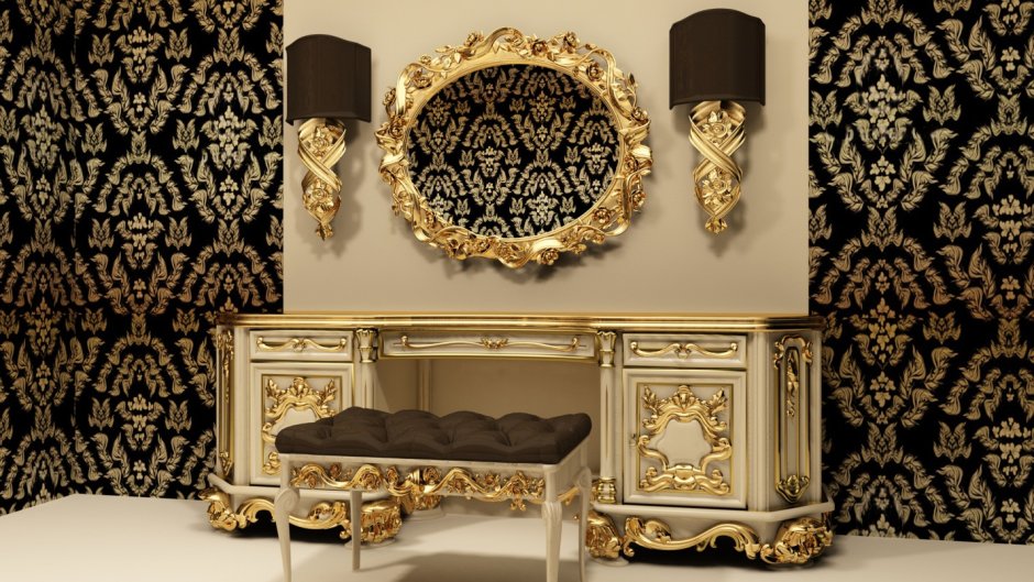Barocco Black Gold bedroom