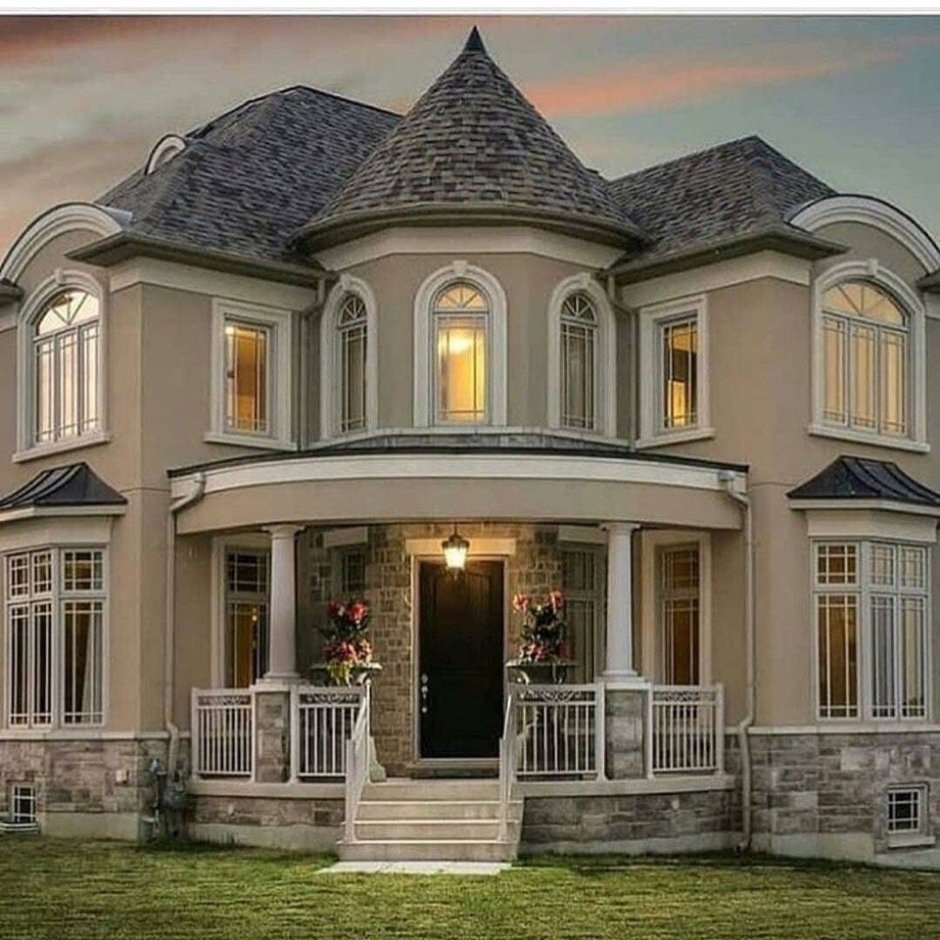 Beautiful facade of the house