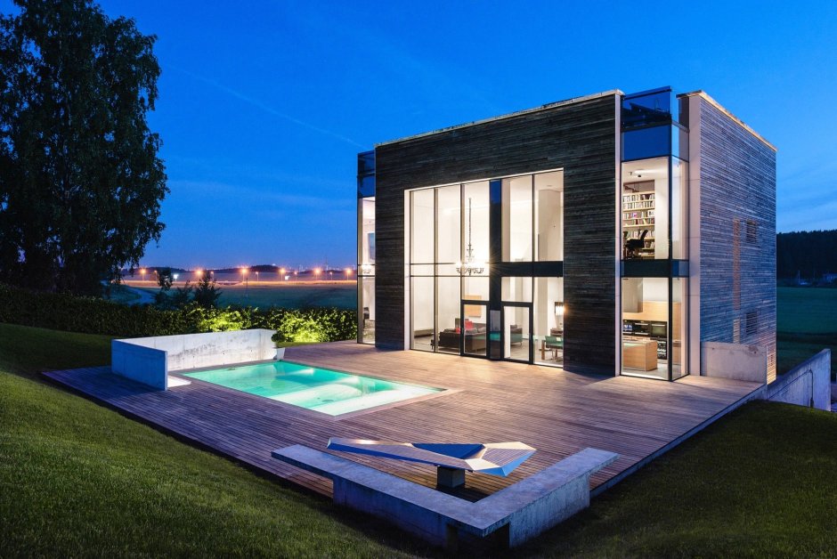 Modern villa minimalism