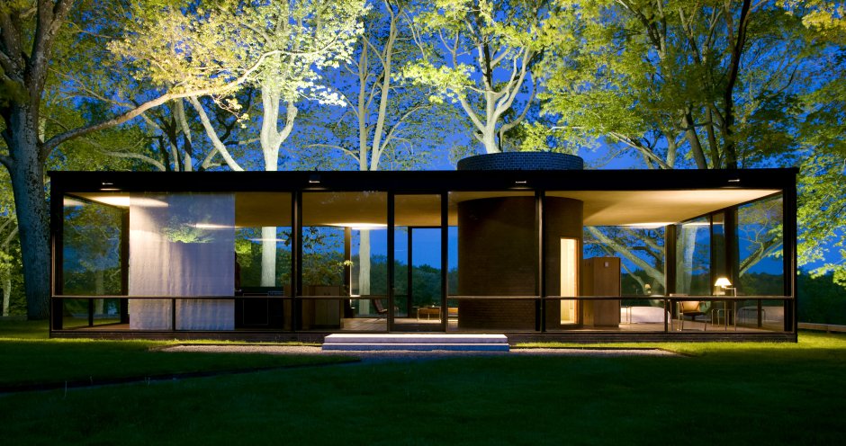 Glass House (Glass House), New Canaan, Connecticut, USA (1949)