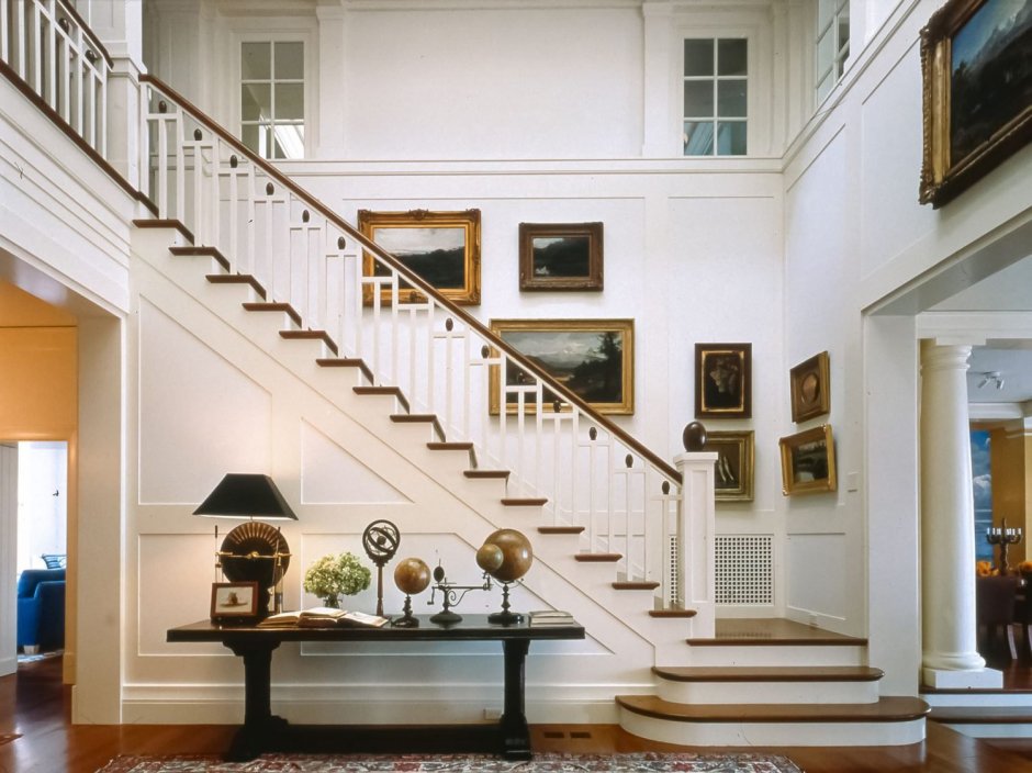 The staircase in the house
