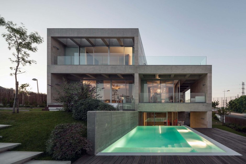 House in a modern style with ha