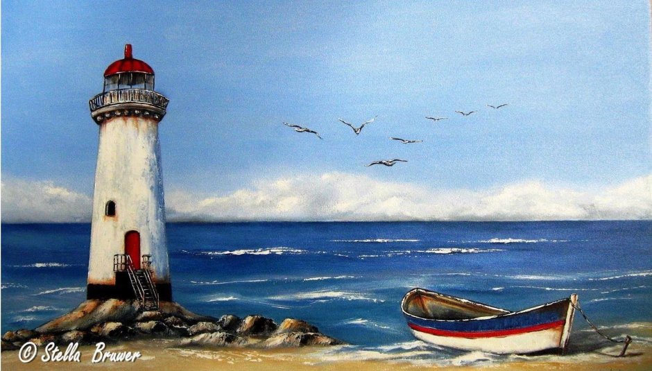 Landscape with a lighthouse