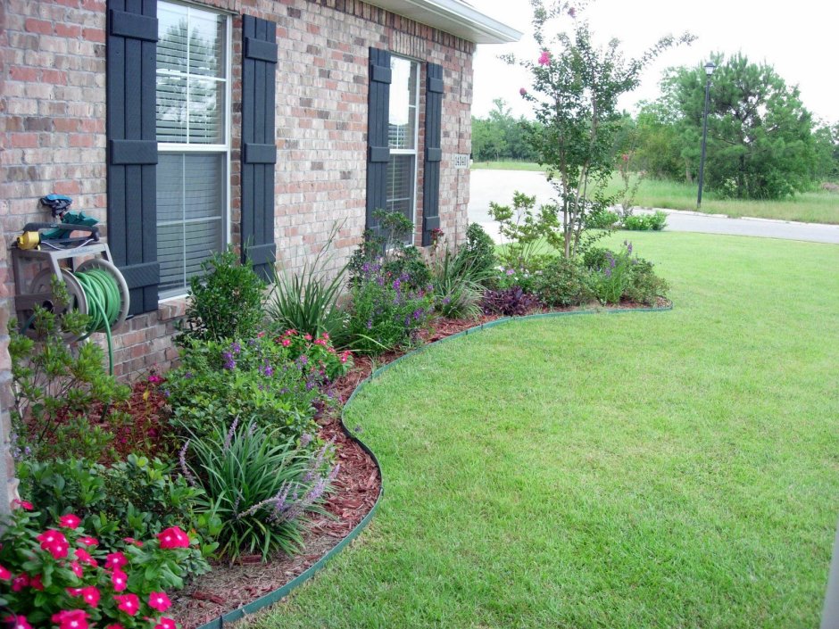 Landscaping in front of the house