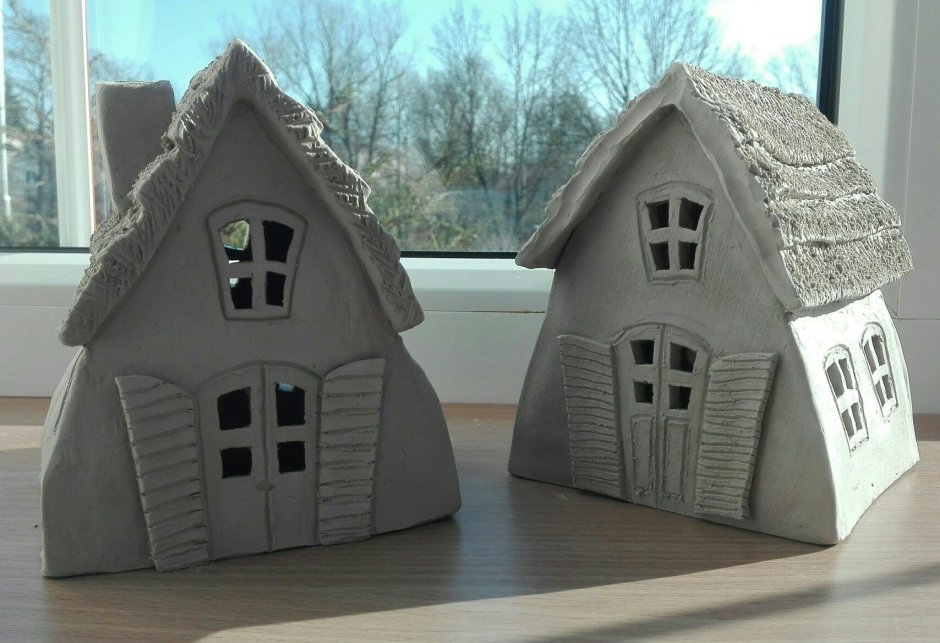 Lastly house made of polymer clay