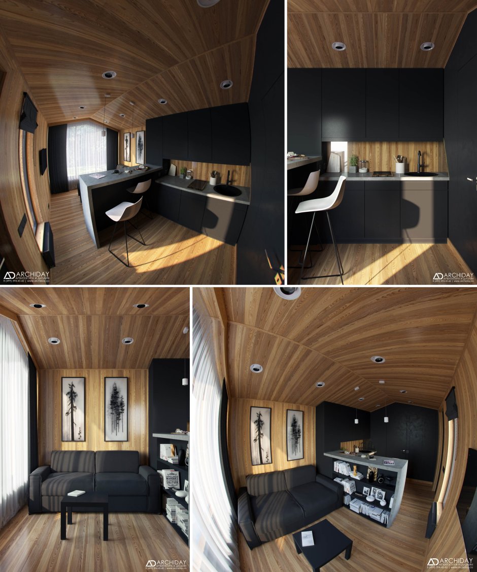 Housing trailer interior