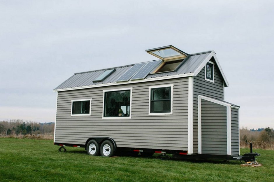 A small house on wheels