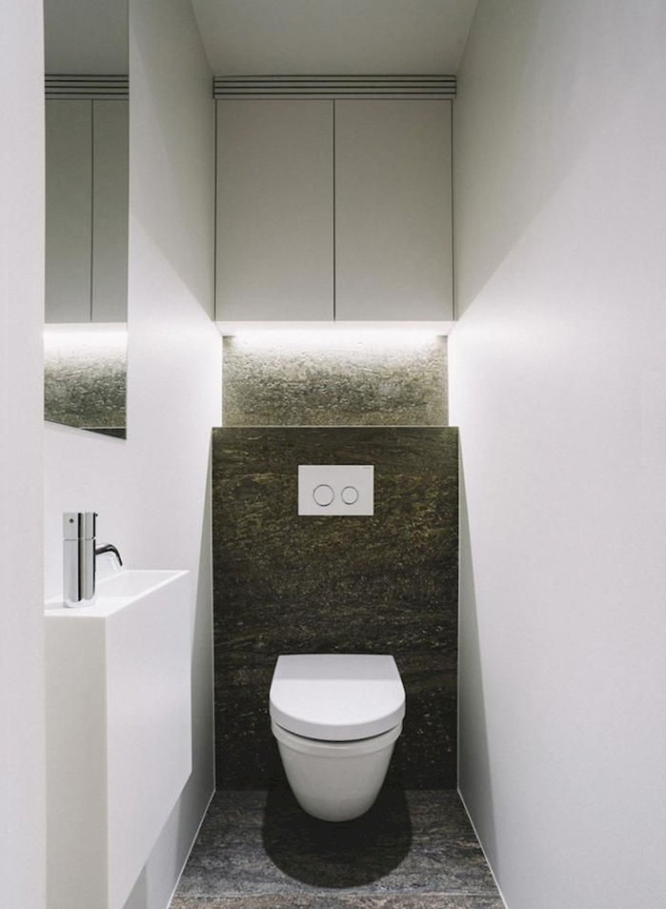 Loft style toilet room