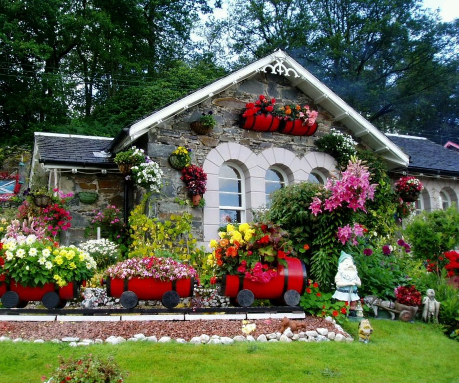 A front garden in Germany
