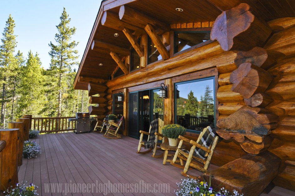 Siberian cedar elite log house