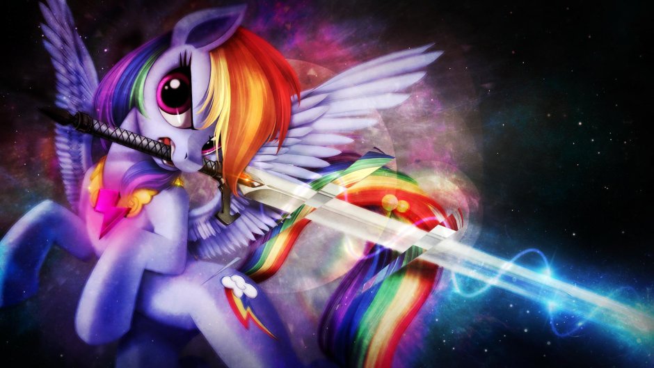 Pony Rainbow Dash Cyborg