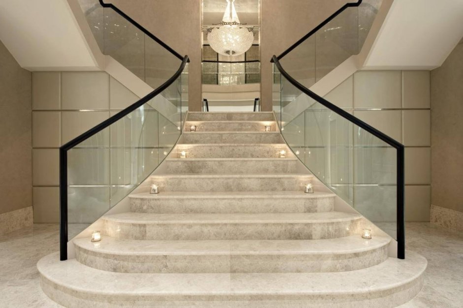 Modern marble stairs