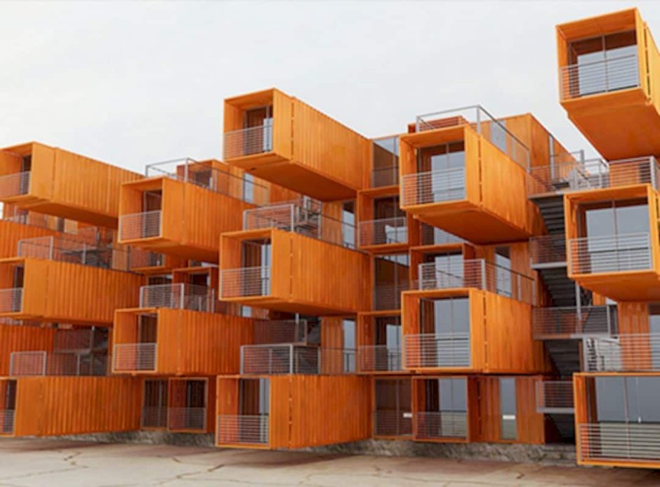 Modular eco houses made of wood