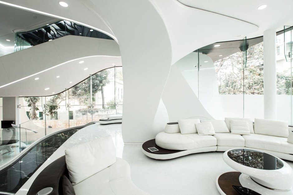 Futuristic style in the interior
