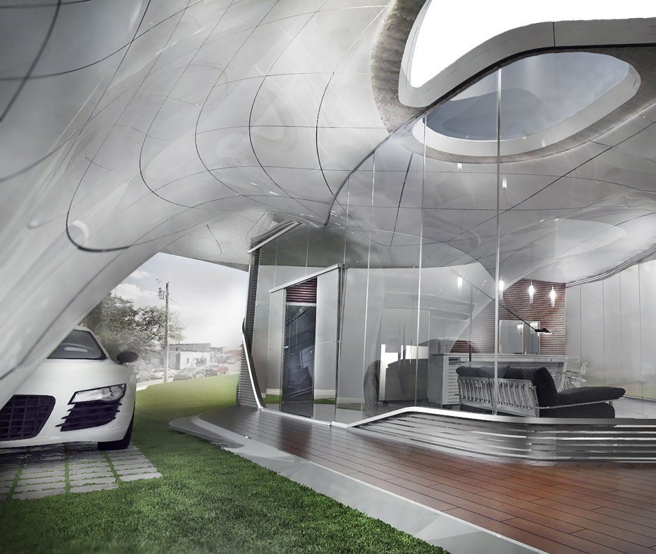 High -tech house of the future