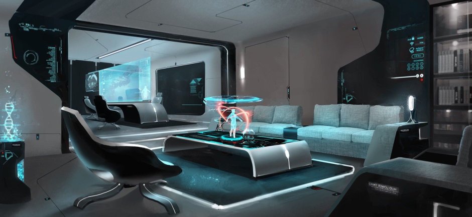 Futurism Interior Cyberpank