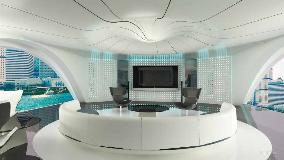 Futurism style interior