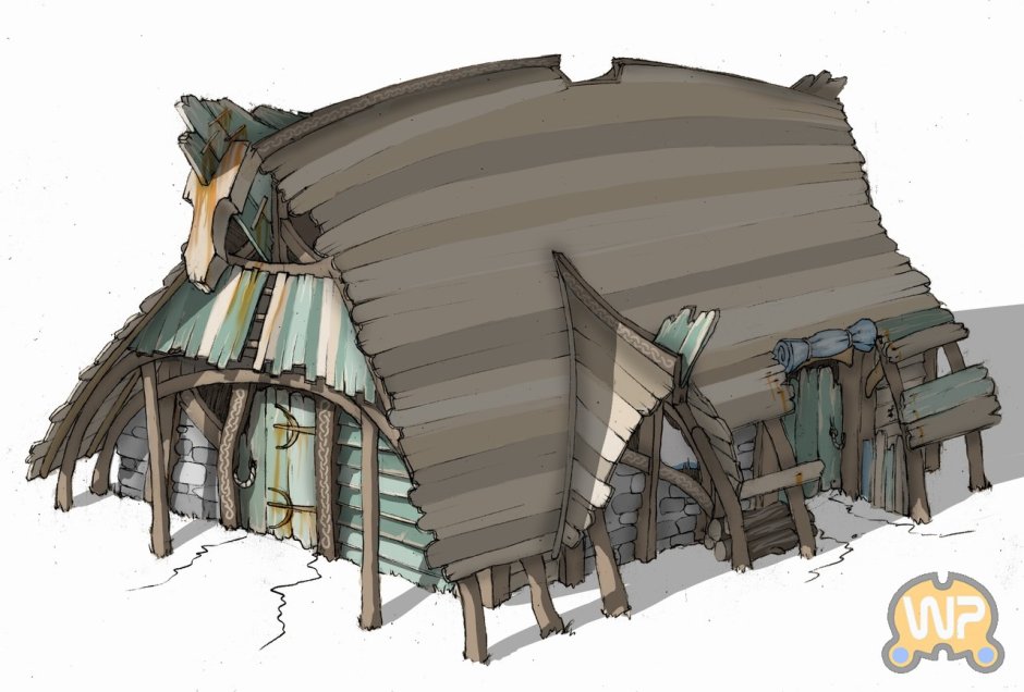 Viking house concept art