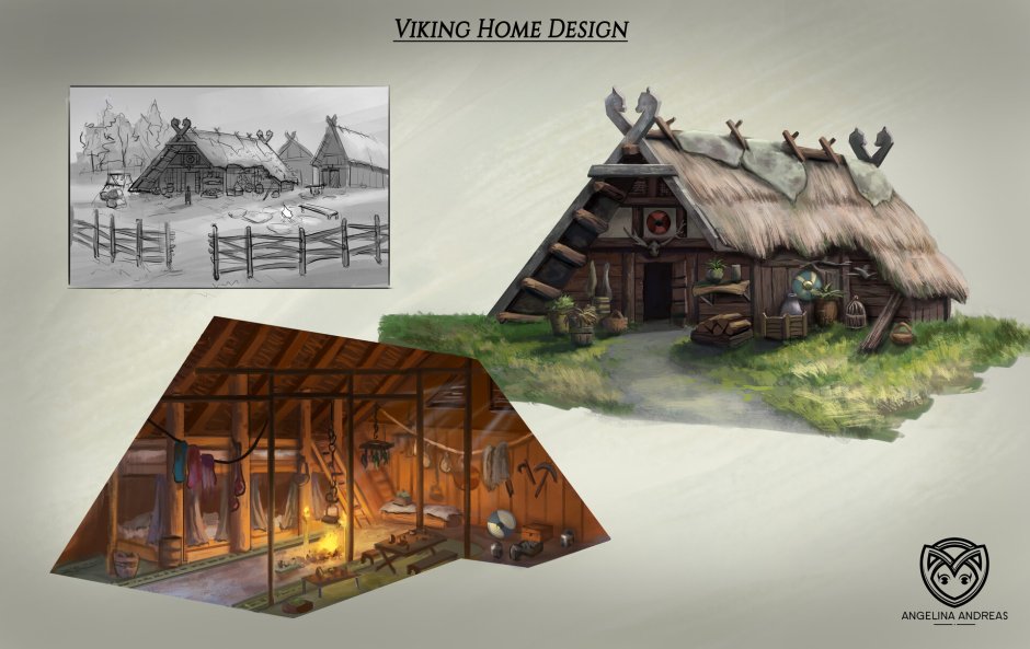Two -story Viking houses