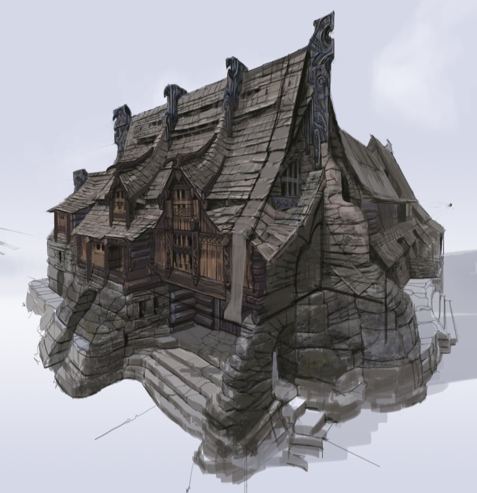 Models of Viking houses