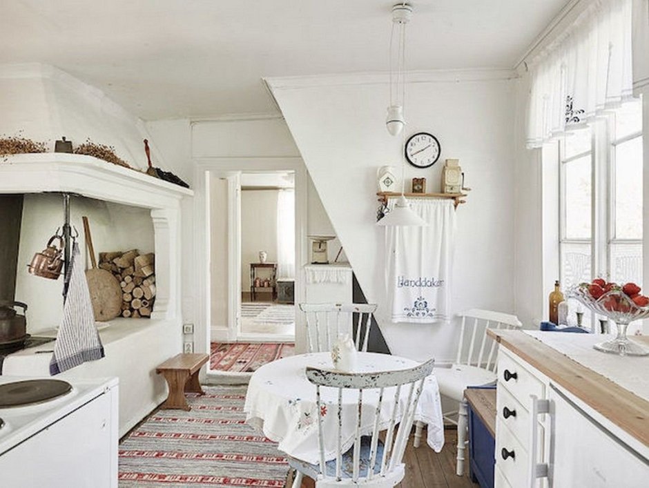 Cozy attic in the Scandinavian style