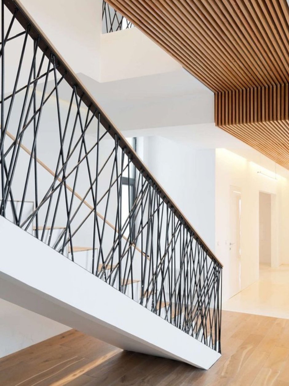 Wooden railing for stairs