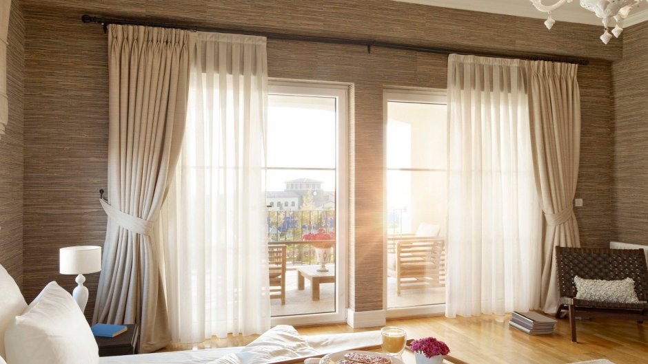 Curtains in a Wooden House