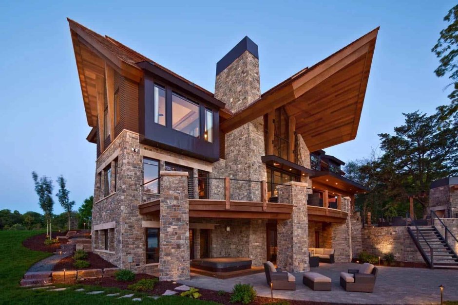 Wood and stone design