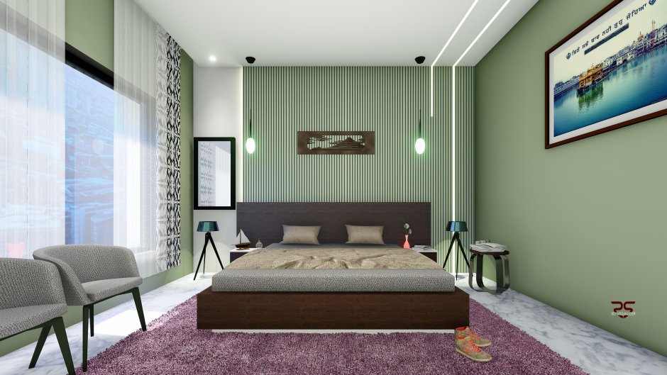 Living room bedroom design
