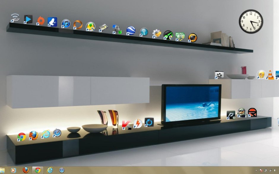 Tv shelf design