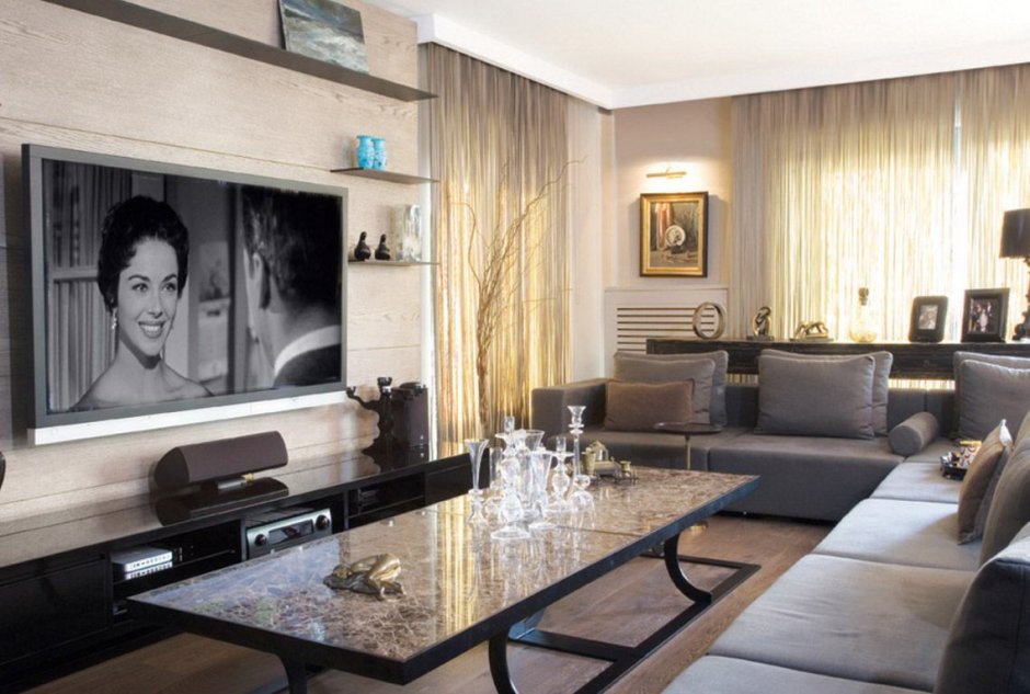 Tv in the living room design