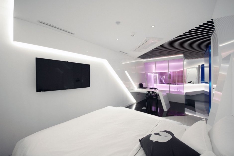 High tech bedroom design