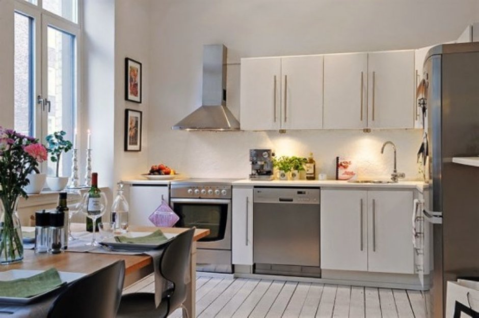 Kitchen design in small apartments