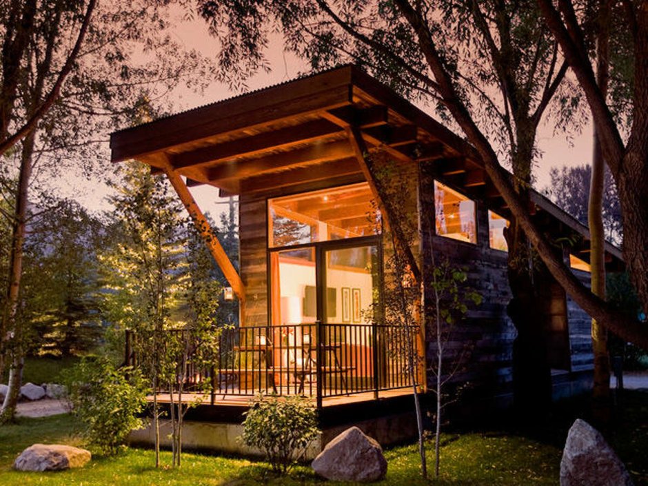 Small wooden house design