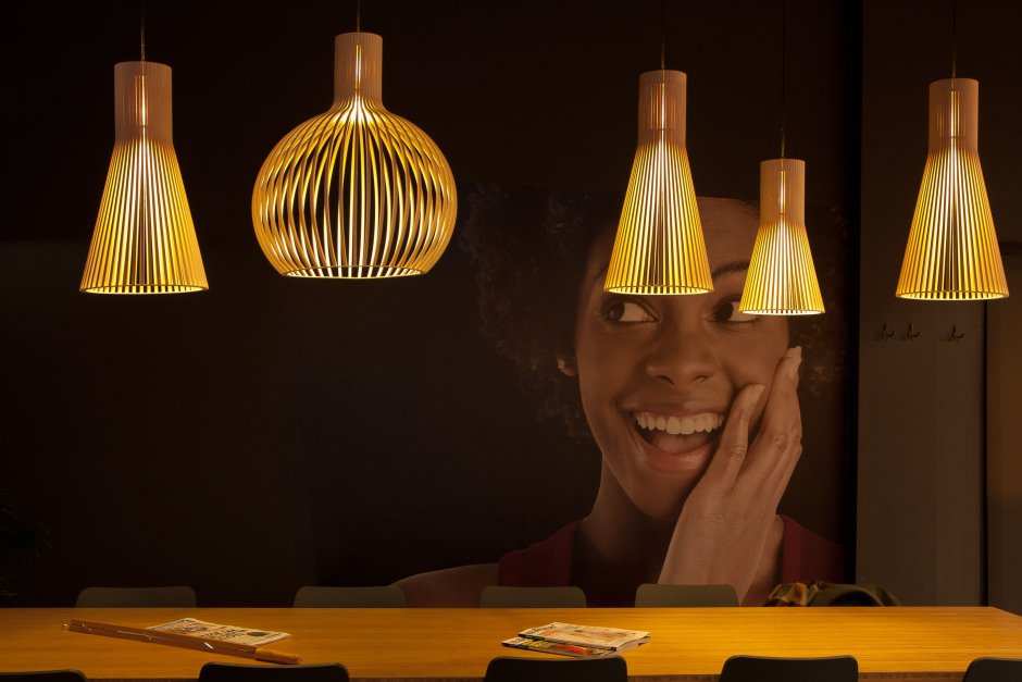 Designer wooden lamps