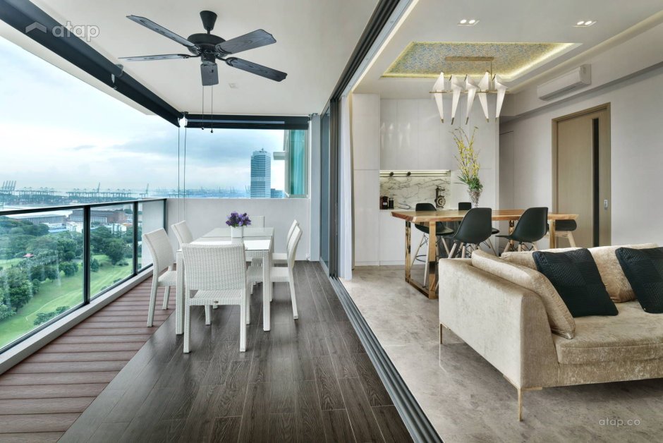Modern apartment balcony design