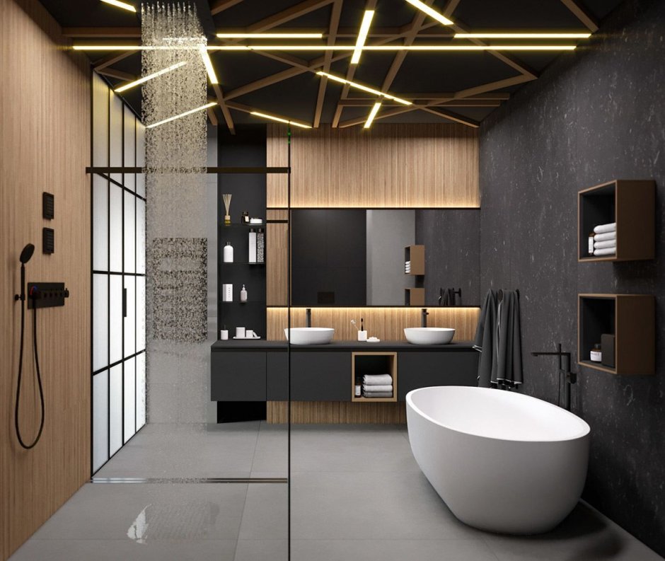 Bathroom design with toilets