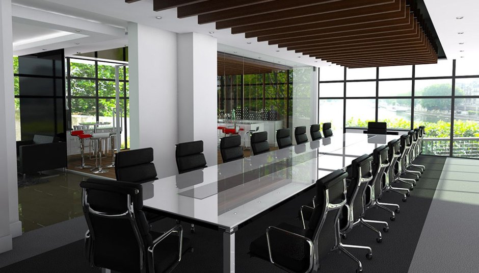Modern office conference room