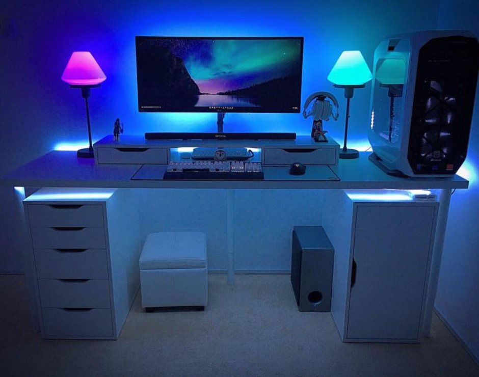 Computer gaming setup