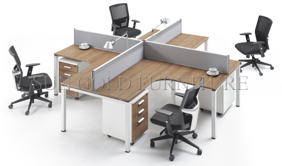Metal modern office desk